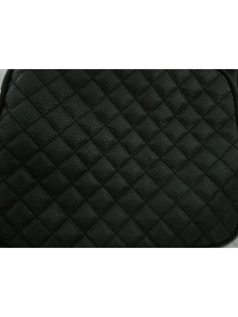 London Fog Quilted Black Leather Backpack NWOT